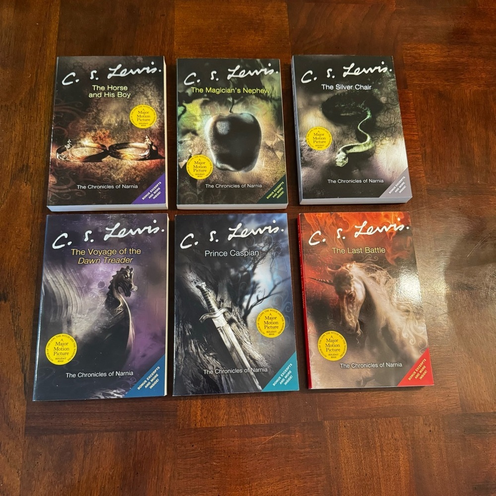 Set of C.S. Lewis The Chronicles of Narnia Books New
